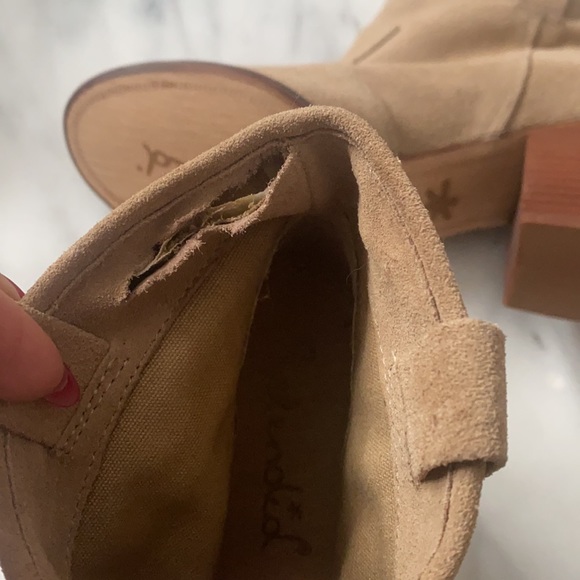 Splendid | Lakota Suede Tan Booties Size 6.5 - Picture 5 of 7